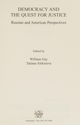 Democracy and the quest for justice