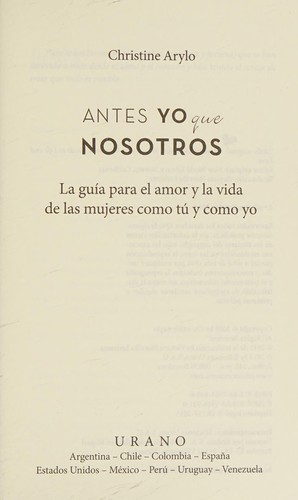 Antes yo que nosotros