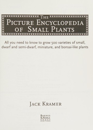 Picture Encyclopedia of Small Plants