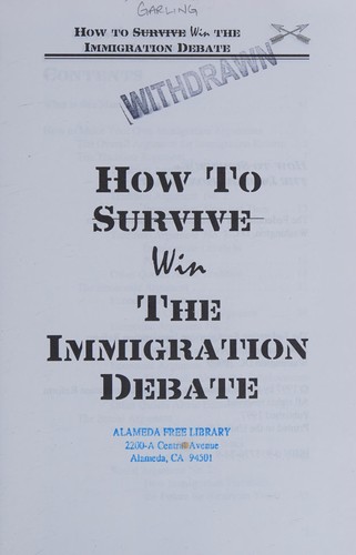 How to win the immigration debate