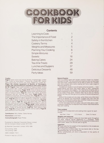 Cookbook for Kids