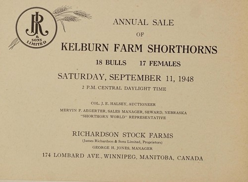 Annual sale of Kelburn Farm shorthorns