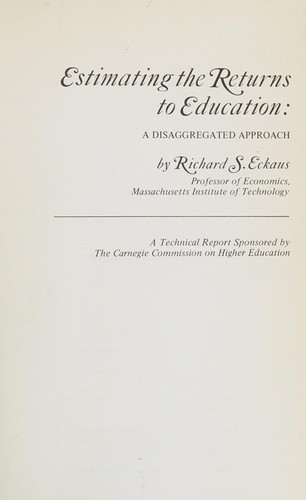 Estimating the returns to education