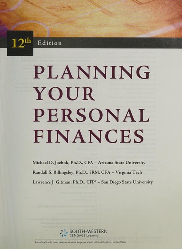 Planning your personal finances
