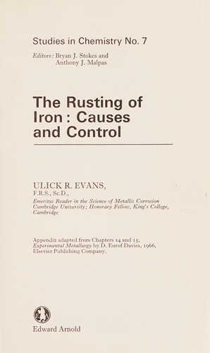 The rusting of iron