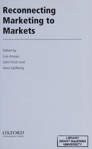 Reconnecting marketing to markets