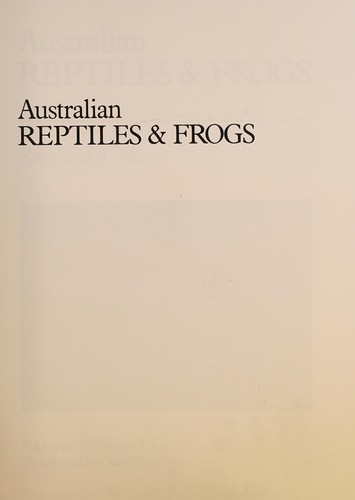Australian reptiles & frogs