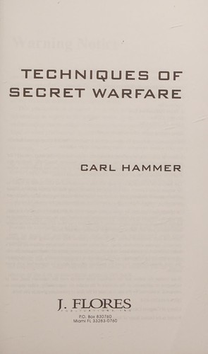 Techniques of secret warfare