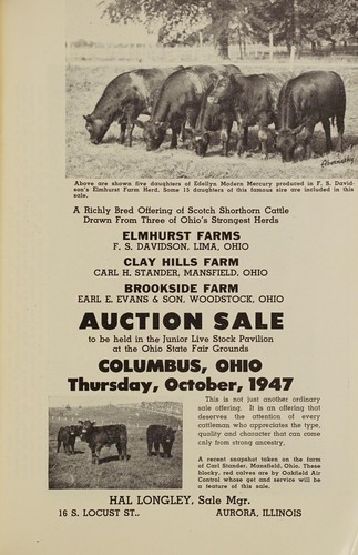A richly bred offering of Scotch shorthorn cattle drawn from three of Ohio's strongest herds