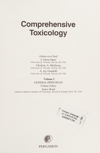 Comprehensive Toxicology