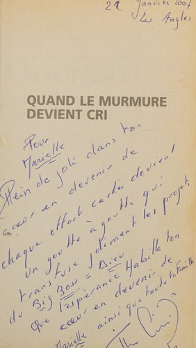 Quand le murmure devient cri