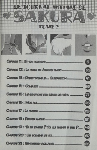 Le journal intime de Sakura