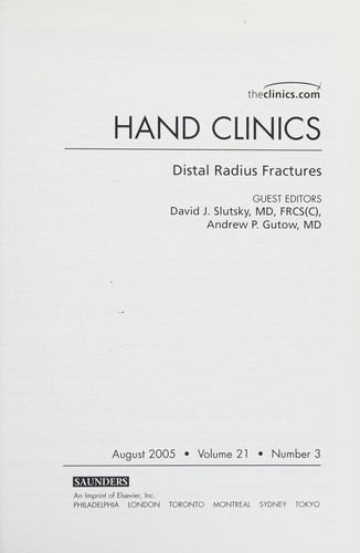 Distal radius fractures