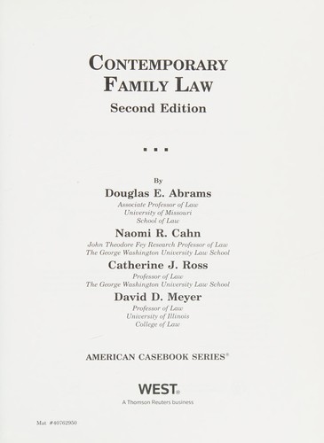 Contemporary family law