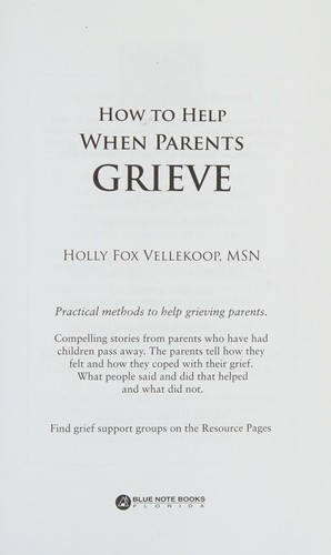 How to help when parents grieve
