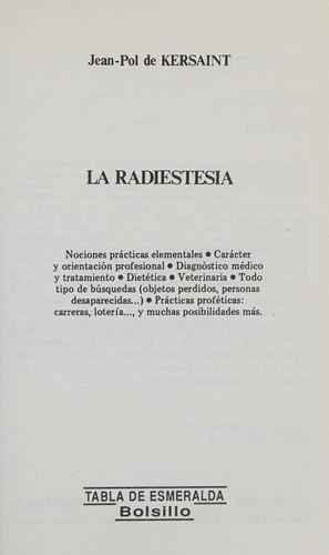 La radiestesia