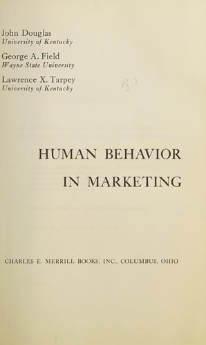 Human behavior in marketing