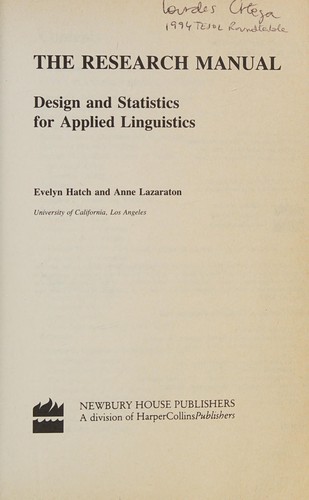 The research manual