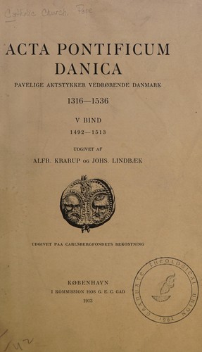 Acta pontificum danica