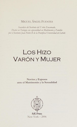Hizo Varon y Mujer