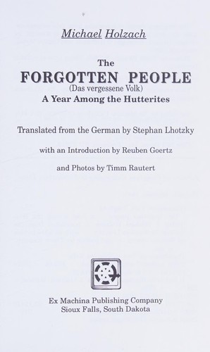 The forgotten people