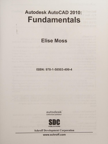 Autodesk Autocad 2010-- fundamentals