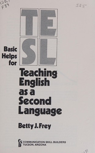 Basic helps for teaching English as a second language