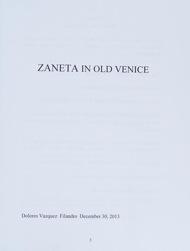 Zaneta in old Venice