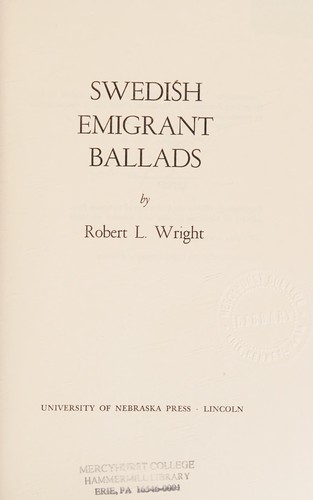 Swedish emigrant ballads