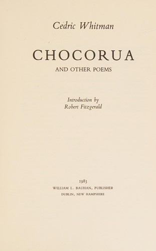 Chocorua and other poems