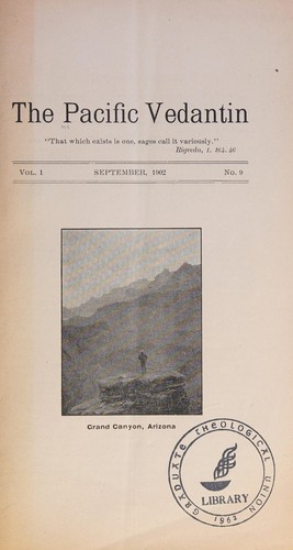 The Pacific Vedantin