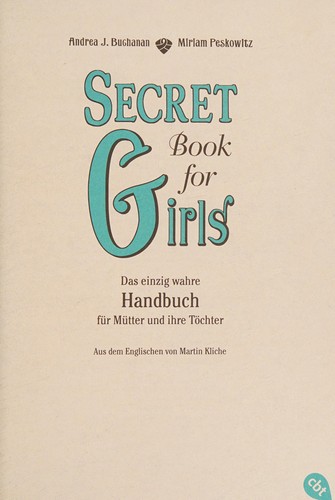 Secret book for girls