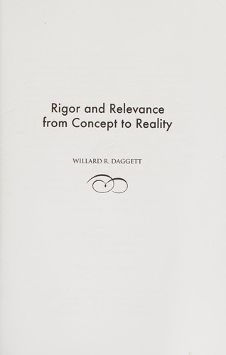 Rigor and relevance