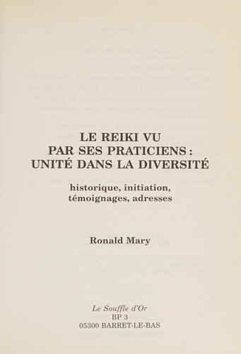Le Reiki vu par ses praticiens