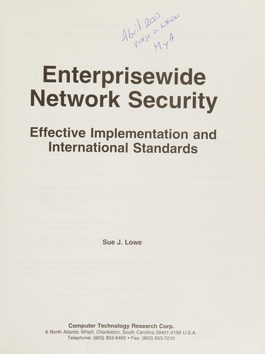 Enterprisewide network security