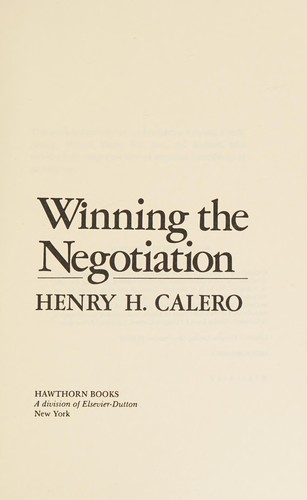 Winning the negotiation