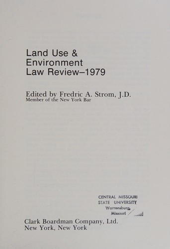 Land use and environment law review