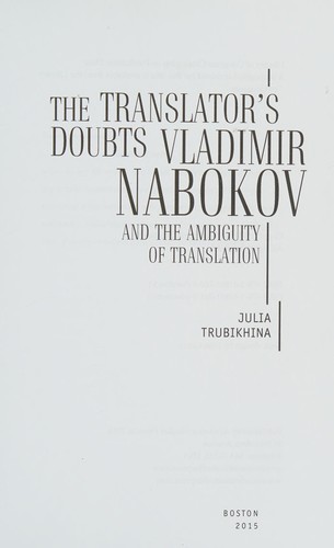 The translator's doubts