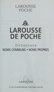 Le Larousse de poche