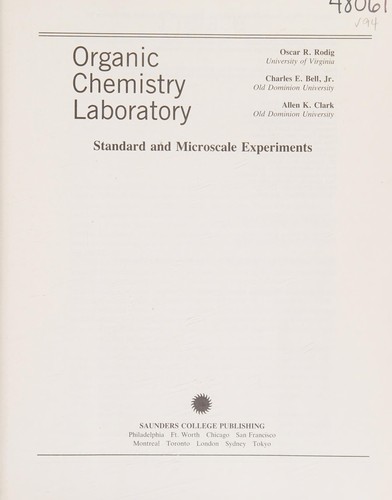 Organic chemistry laboratory
