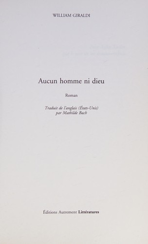 Aucun homme ni dieu