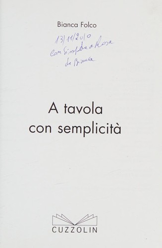A tavola con semplicità