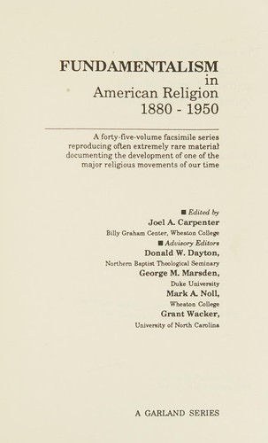 Two reformers of fundamentalism
