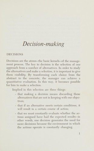 Decision patterns