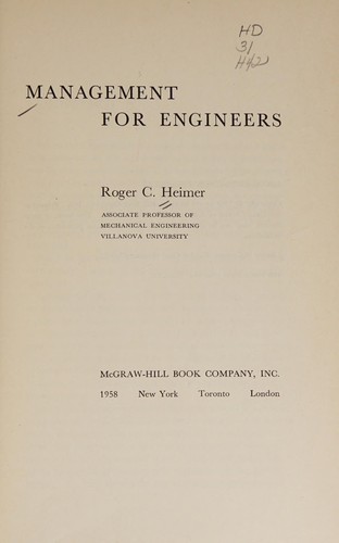 Management for engineers