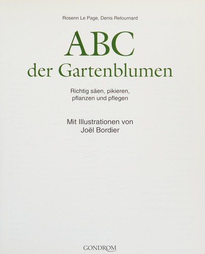 ABC der Gartenblumen