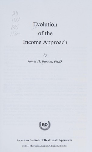 Evolution of the income approach