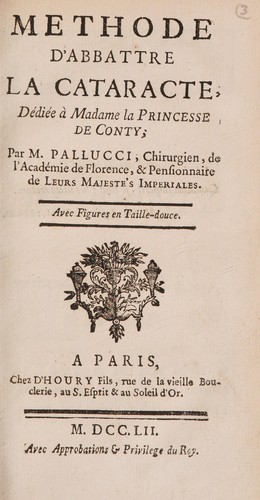 Methode d'abbattre la cataracte