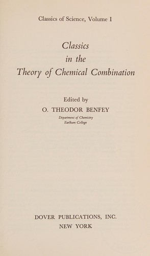 Classics in the theory of chemical combination