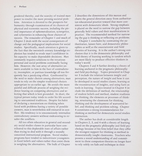 Teaching for thinking in high school social studies